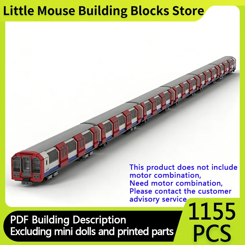 

City Car Model MOC Building Bricks London Underground Train Modular Technology Gifts Holiday Assemble Children Toys Suit