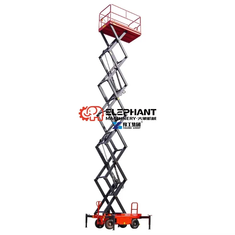 Duty Self Propelled Electric Hydraulic Scissor Lift Truck Platform Automatic Walking Lifting Table Durable Aerial Equipment