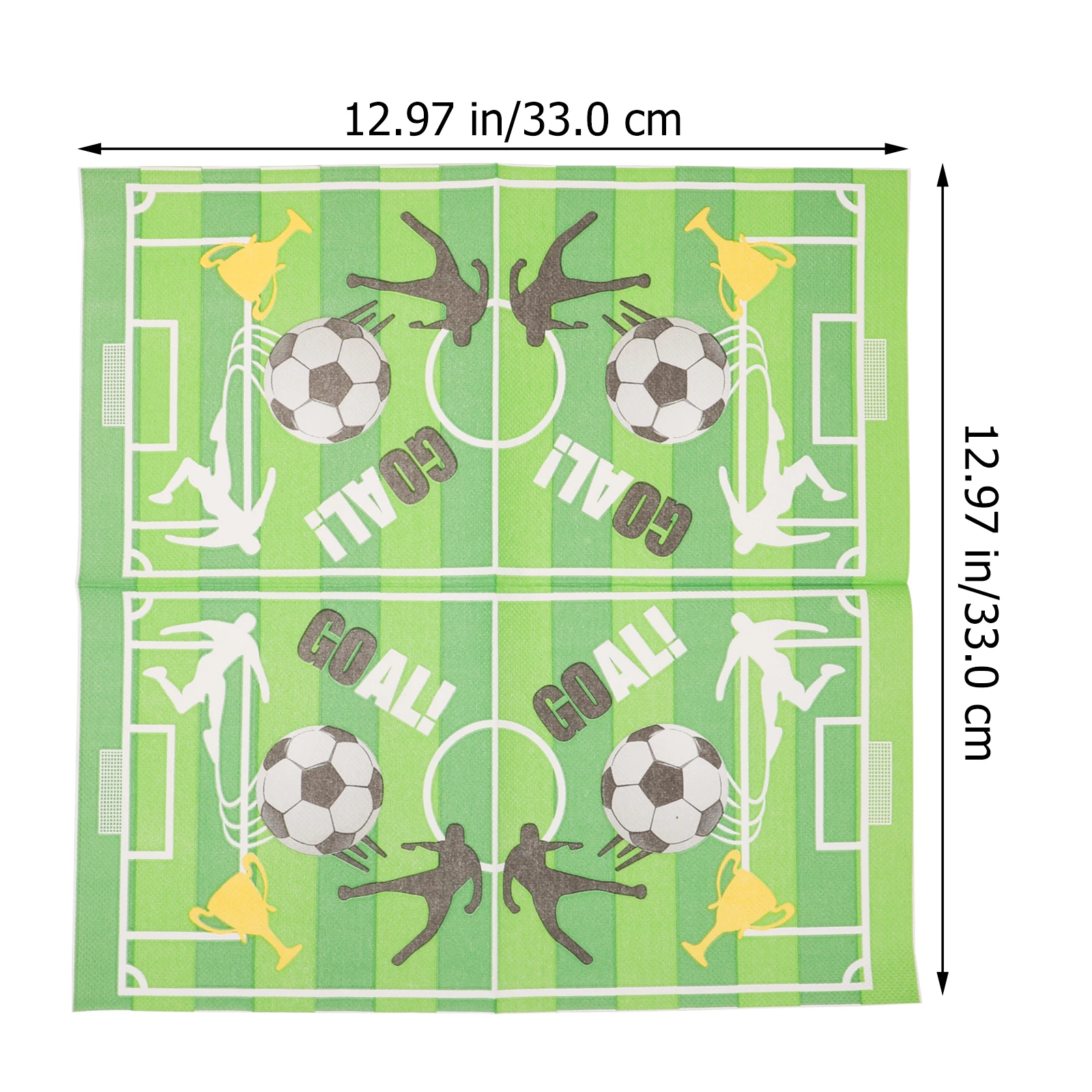 

40pcs Football Birthday Napkins Soccer Print Cartoon Party Paper Eco Friendly Tissue Non Toxic Safe Wedding Baby Shower