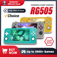 ANBERNIC RG505 Handheld Game Console 4.95″ OLED Touch Screen Android 12 OS Portable Video Game Console Hall Joyctick OTA Update