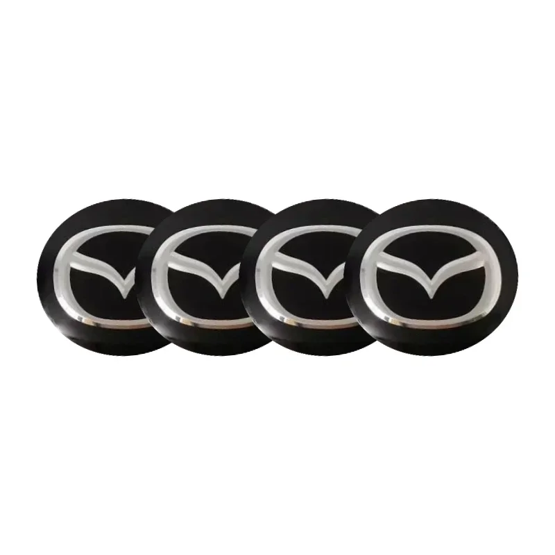 60mm 65mm Car Wheel Hub Cap Stickers for Mazda MS 3 6 GH Atenza CX5 CX5 CX3 CX9 RX7 RX8 Axela Accessories