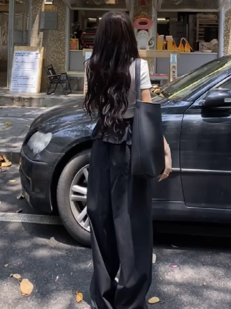 

Брюки женские элегантные осенние жаккардовые плиссированные брюки в клетку студенческие классические винтажные минималистичные шикарные профессиональные многослойные брюки Y2K