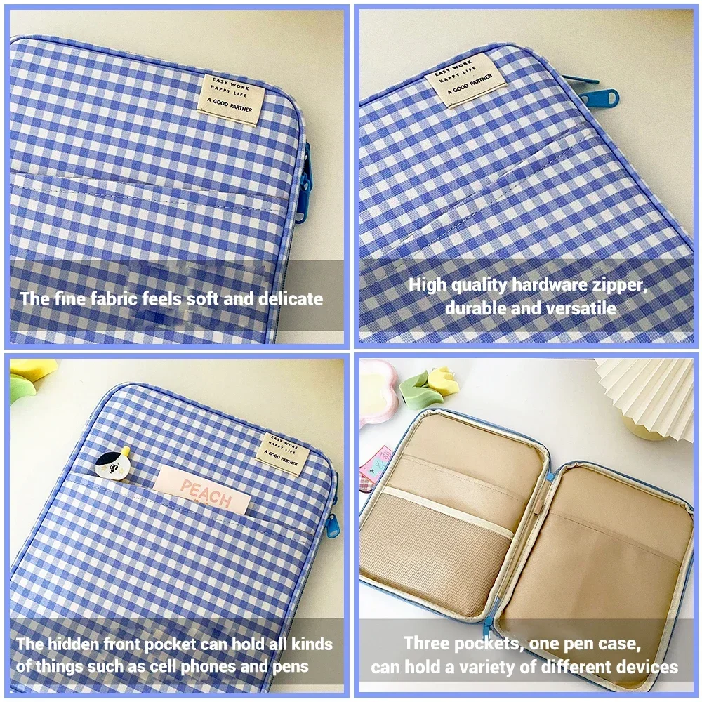 Tablet Sleeve Bag 7.9-12.9 Inch Handbag Case for IPad Samsung Xiaomi  Bag Cover Shockproof Pouch Multi Pockets Tablet Cases view 6