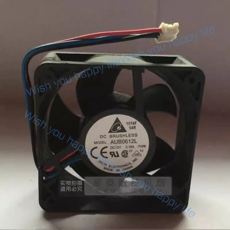 L... FOR Delta AUB0612L 6025 DC12V 0.16A 3-Wire Mute Cooling Fan