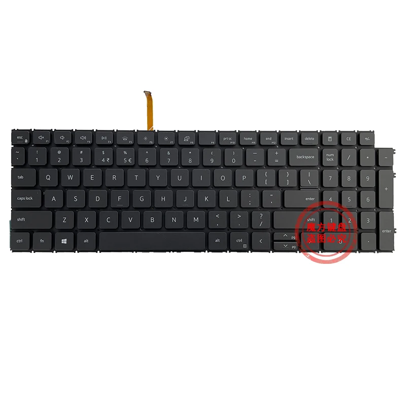 Imagem -02 - Portátil Eua Teclado Backlight para Dell Inspiron 5584 5598 7590 5593 7790 P90f 7591 3501 3505 5590 5591 7500 7501 5501 Retroiluminado Novo