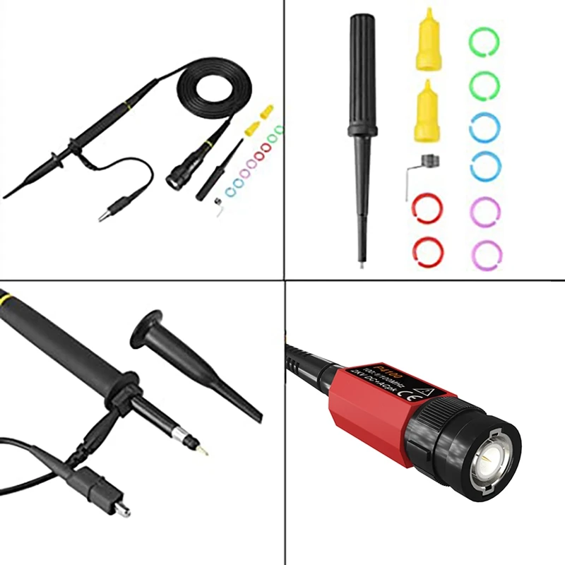 P4100 Oscilloscope Probe 100:1 2KV High Voltage 100Mhz Safety BNC Connector For Oscilloscope Adjustable Attenuation