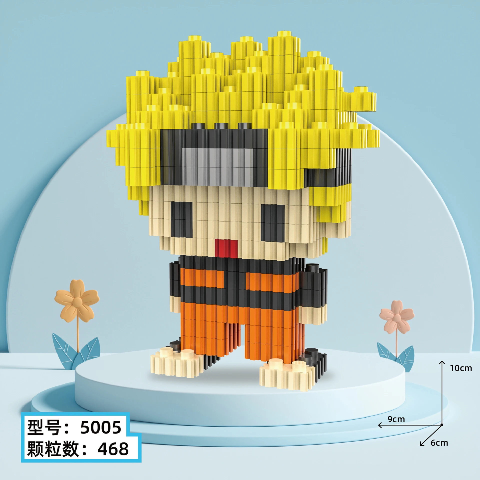 One Piece Building Blocks Animal figure Luffy Zoro Goku Naruto Small Particles Assembled DIY Puzzle boys girls birthday gifts