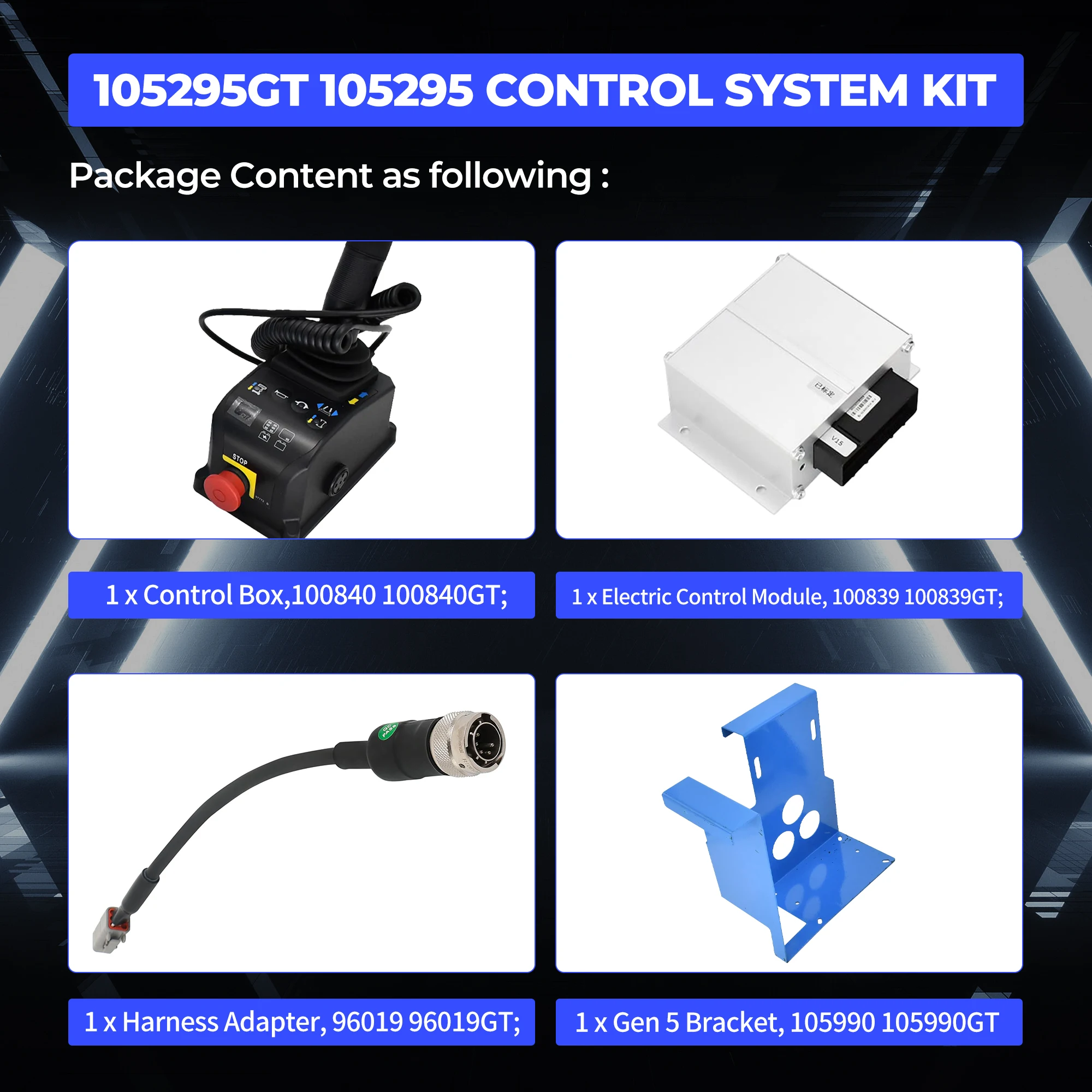

Control Box Update Kit 105295GT For Genie GS-1530 GS2032 GS-2632 GS-2646 GS-3246