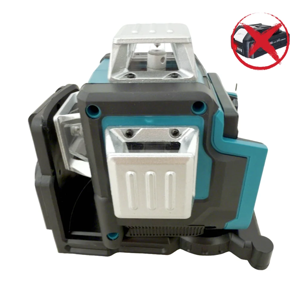 PATUOPRO 12 Lines 3D Laser Level 360° Horizontal Vertical Self-leveling Cordless High Precision Tool For Makita 18V Battery