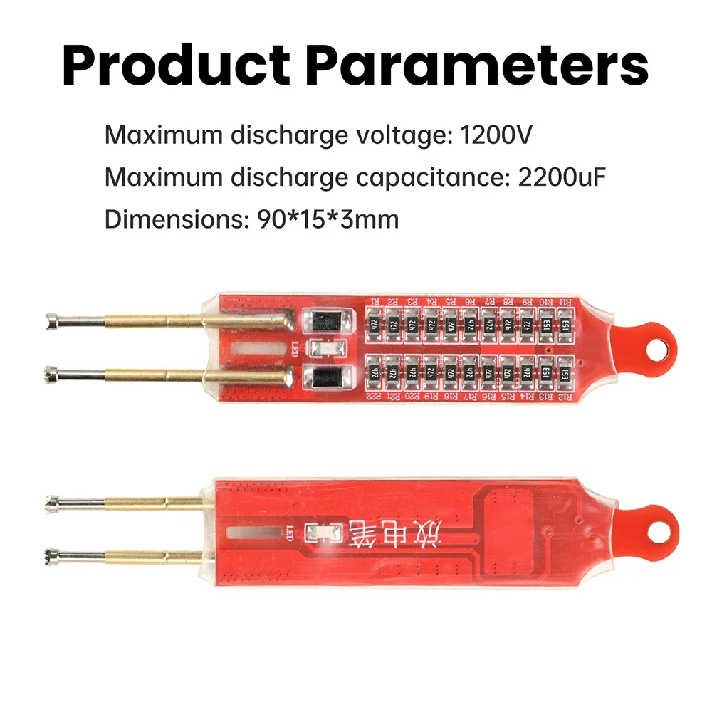 5pcsYH215Capacitor Discharge Pen LED Indicator AC/DC Pen Switch Power Supply Repair Discharge Multifunction Protection Test Tool