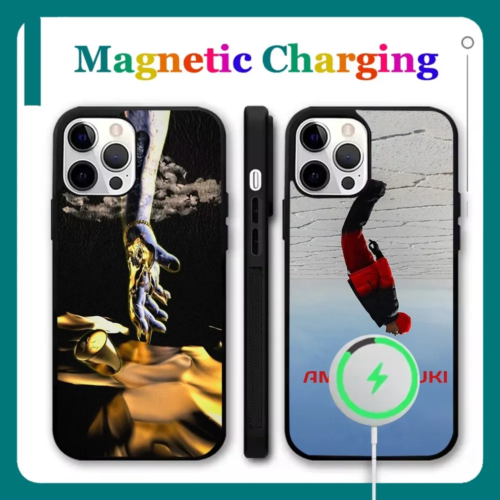 

DUKI Rapper AMERI Phone Case For iPhone 16,15,14,13,12,11,Pro,Max,Plus,Mini,SE New Magsafe Magnetic Wireless Charging