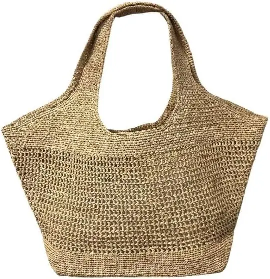 

Raffia Straw Woven Totes Shoulder Crossbody Bag Handbag Hobo Hollow Beach Vacation Seaside Crochet Versatile Purse
