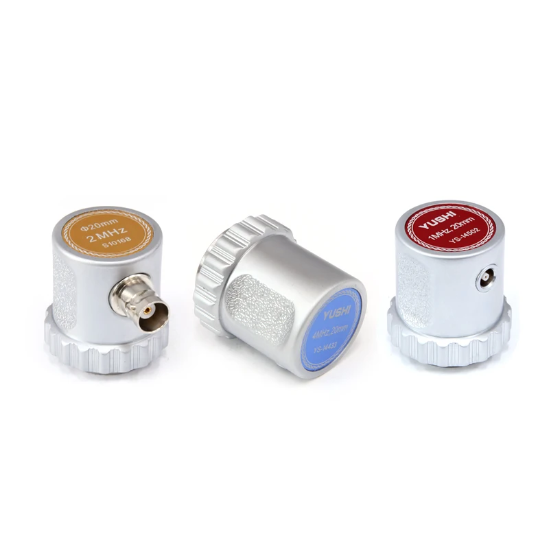 YUSHI UT Accessories Ultrasonic Transducer Element Dia 20mm Single Crystal Porbe with Frequency 1MHz/2MHz/4MHz/2.5MHz/5MHz