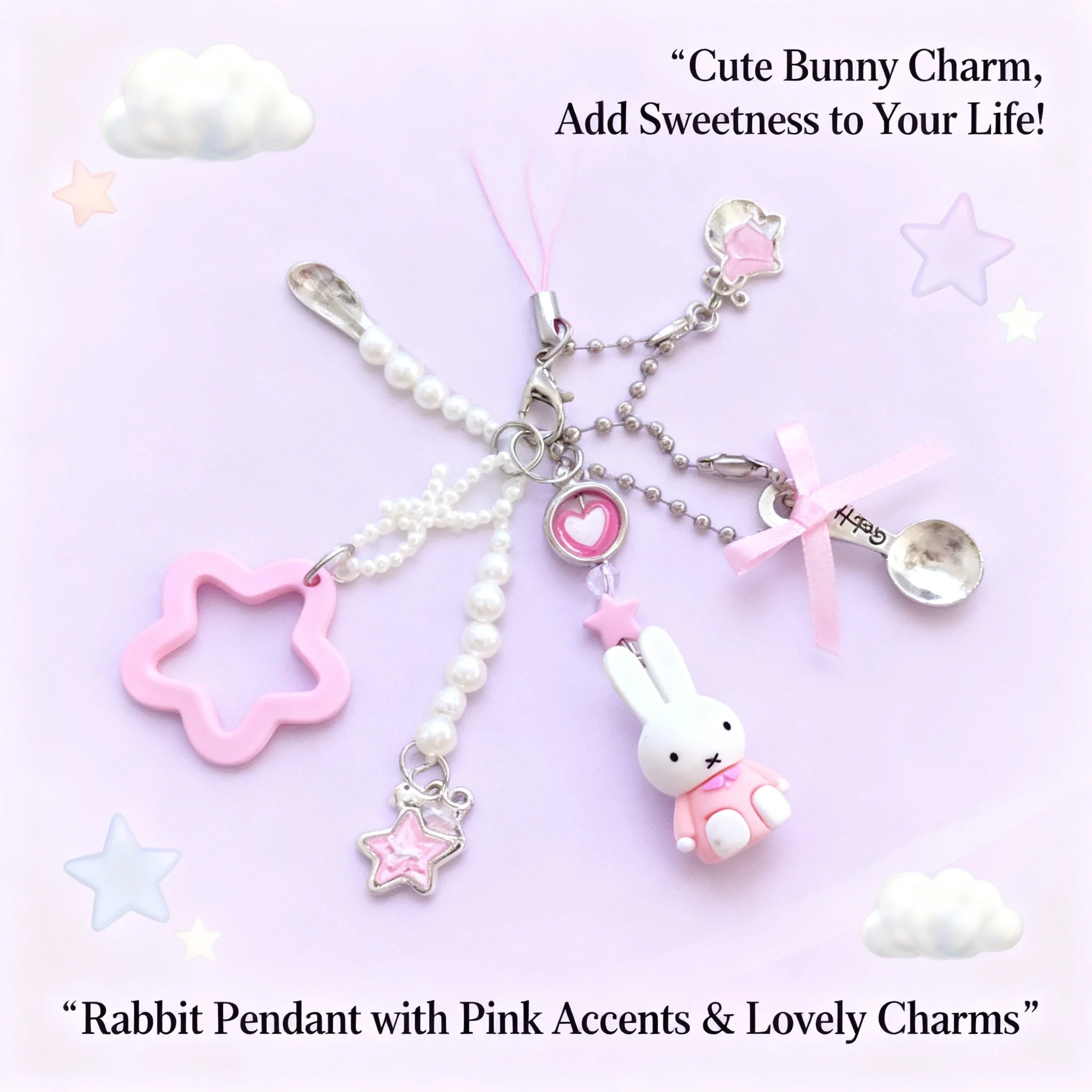 

Cute Miffy Kawaii Cartoon Rabbit Pendant Mini New Style Keychain Handbag Backpack Schoolbag Cellphone Case Gift for Girl