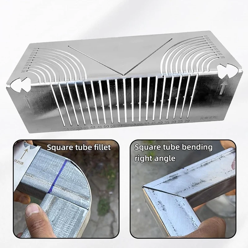 AFBC Precision Flex Angle & Arc Marking Tool,Adjustable Dual Purpose Angle & Arc Marker For Square Tube Bending,Welding