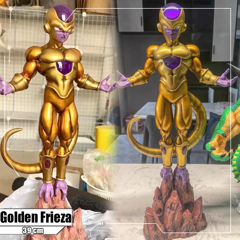 

In stock 39cm Dragon Ball Super Golden Freezer Frieza GK Statue PVC Action Figures Collection Model Toys for Children Gifts