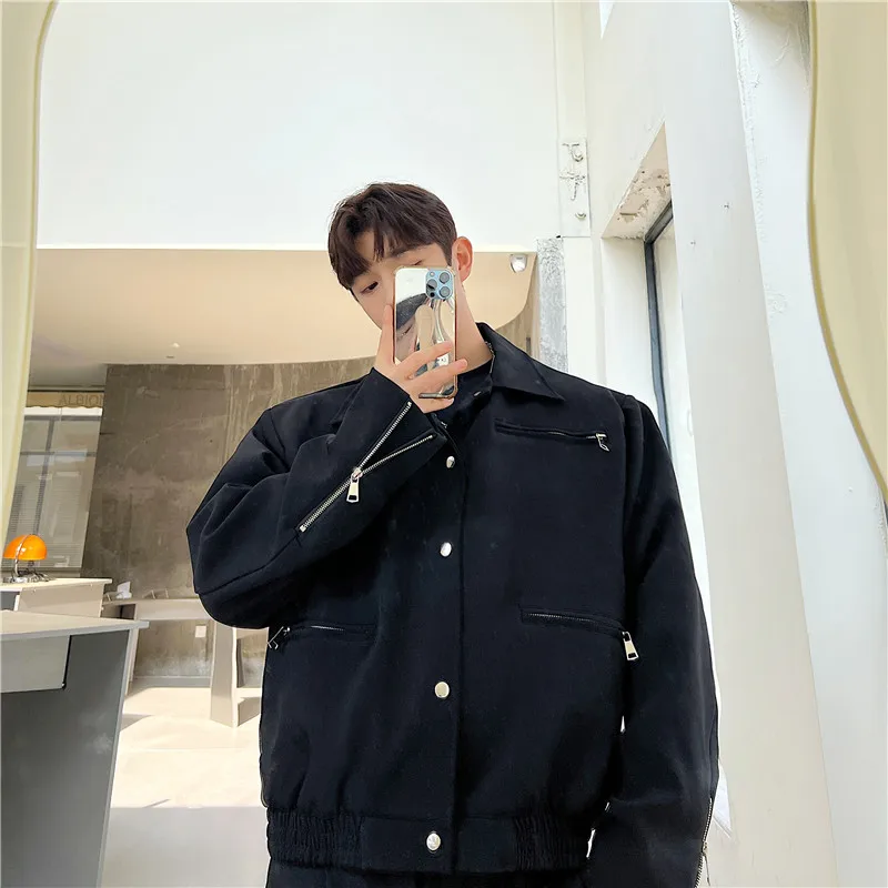 

k Design oulder Pad Jaet Spring 2023 ex Casual Trendy Collar Unique Top Heavyweight Outerwear Polyester Fabric