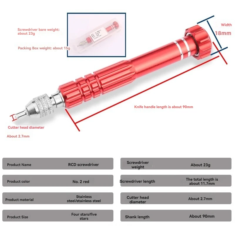 Watch Repair Tool Cover Opener Red Screwdriver For Richard Mille 4 5 Four stars Claws Screwdriver RM Strap Men's Removal Tools