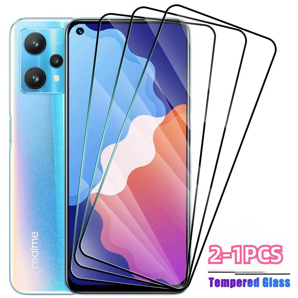 2-1Pcs Tempered Glass for Realme 10 11 12 Plus 4G 9 8 7 6 Pro Screen Protector on Realme 12X 11X 10T 10s 9i 8s 8i 6i 6s 7i 5G