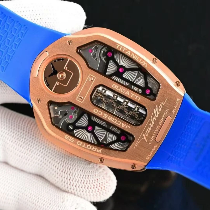 Picture 7: High quality men's wristwatch with 16 cylinder engine limited edition watch and sapphire glass free shipping