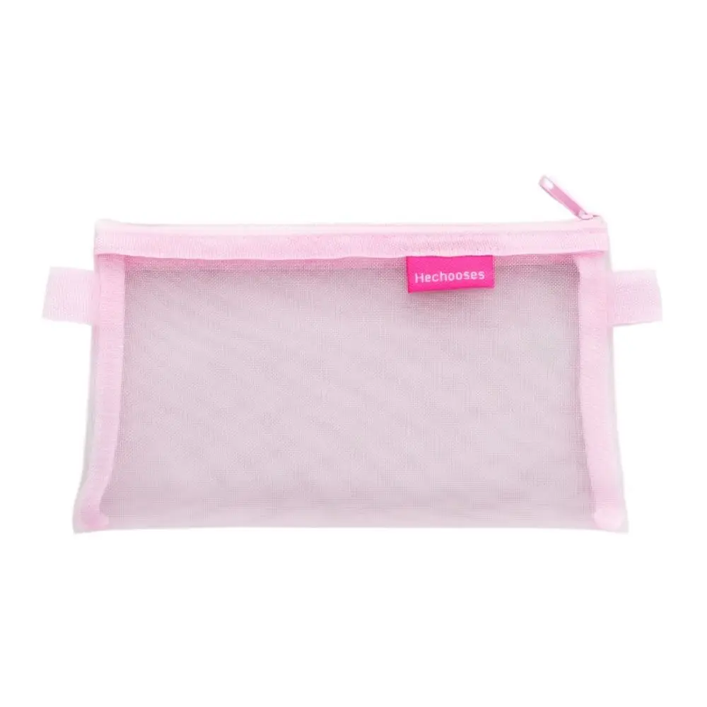 Solid Color Mesh Coin Purse Change Storage Bag Lipstick Cosmetic Bag Mini Coin Purse Small Item Bag Data Cable Storage Bag