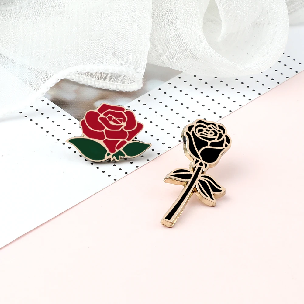 2-4Pcs/Set LGBT Rainbow Pins Brooches Rose Ring Heart Enamel Pin Vintage Record Player Movie Ticket Badges Clothes Lapel Jewelry