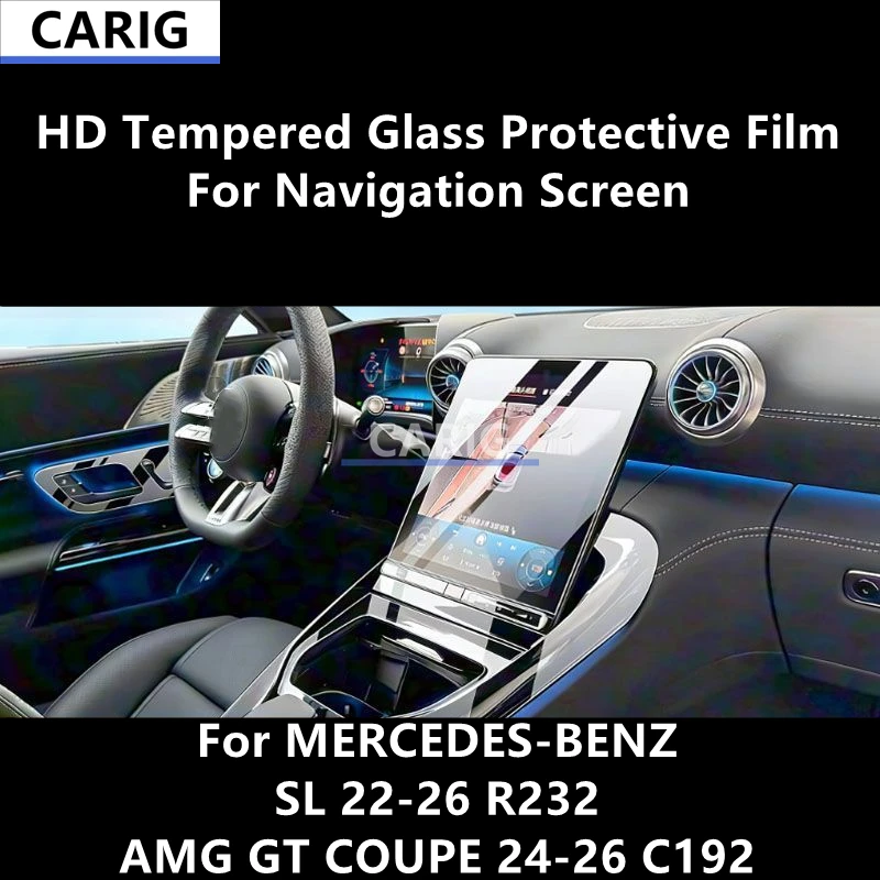 

For MERCEDES-BENZ SL 22-26 R232 Navigation Screen HD Tempered Glass Protective Film Anti-scratch Accessories Refit