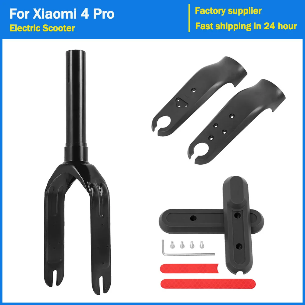 

Aluminum Alloy Front Fork for Xiaomi 4 Pro Electric Scooter Wheel Bracket with Front Fork Cover Reflective Sticker Accessories