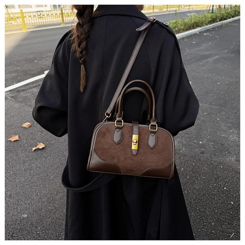 

Элегантная женская сумка из воловьей кожи с элегантным миланским повседневным винтажным легким повседневным стилем ​