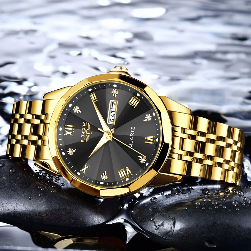 LEGE Men Watch Luxury Original Diving Series Men Quartz  Watch Waterproof Luminous Calendar Sports Watch reloj hombre