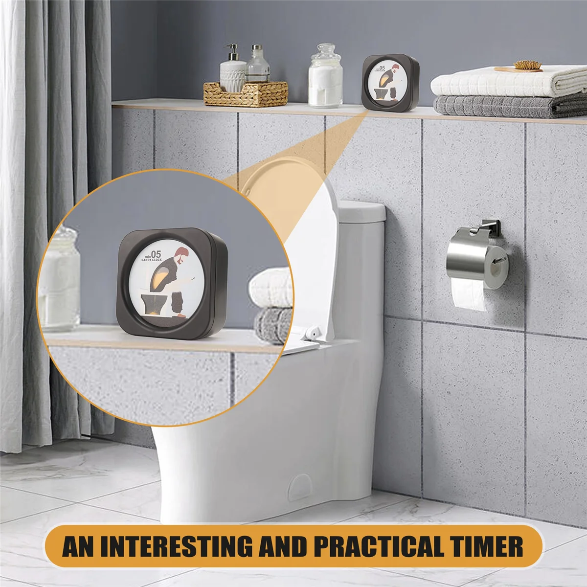 ABEZZ Gifts for Men Stocking Stuffers Christmas Funny Toilet Sand Timer Poop Gift, Gifts for Adults Gifts for Men Dad