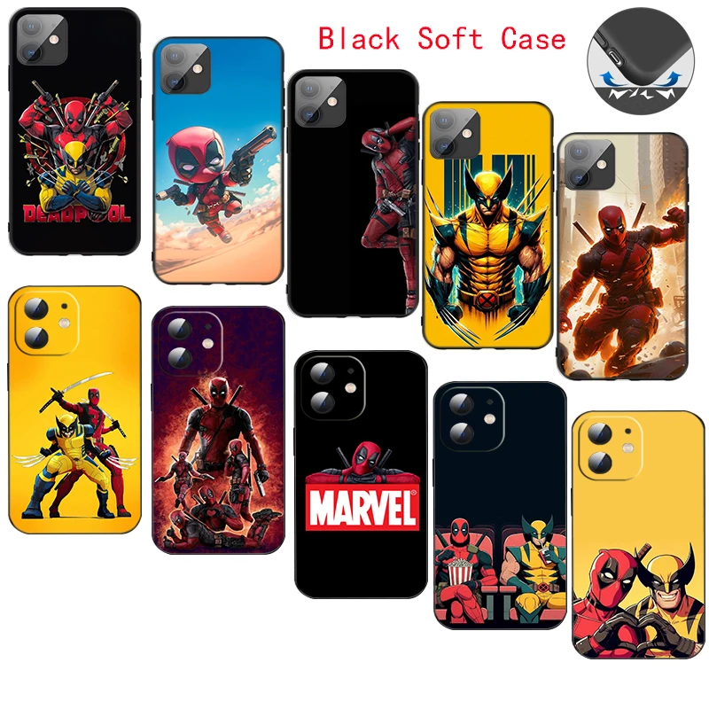 

CR54 Marvel Deadpool Soft Silicone Case for Redmi Note 9 9T 9S 10 10S 11 11S 4G 5G Pro Max Caver