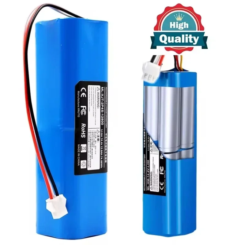 2024 100% Original For XiaoMi Viomi S9 Lydsto R1 Roidmi Eve Plus 14.4V lithium battery 2P4S 5200mAh 6500mAh 12800mAh