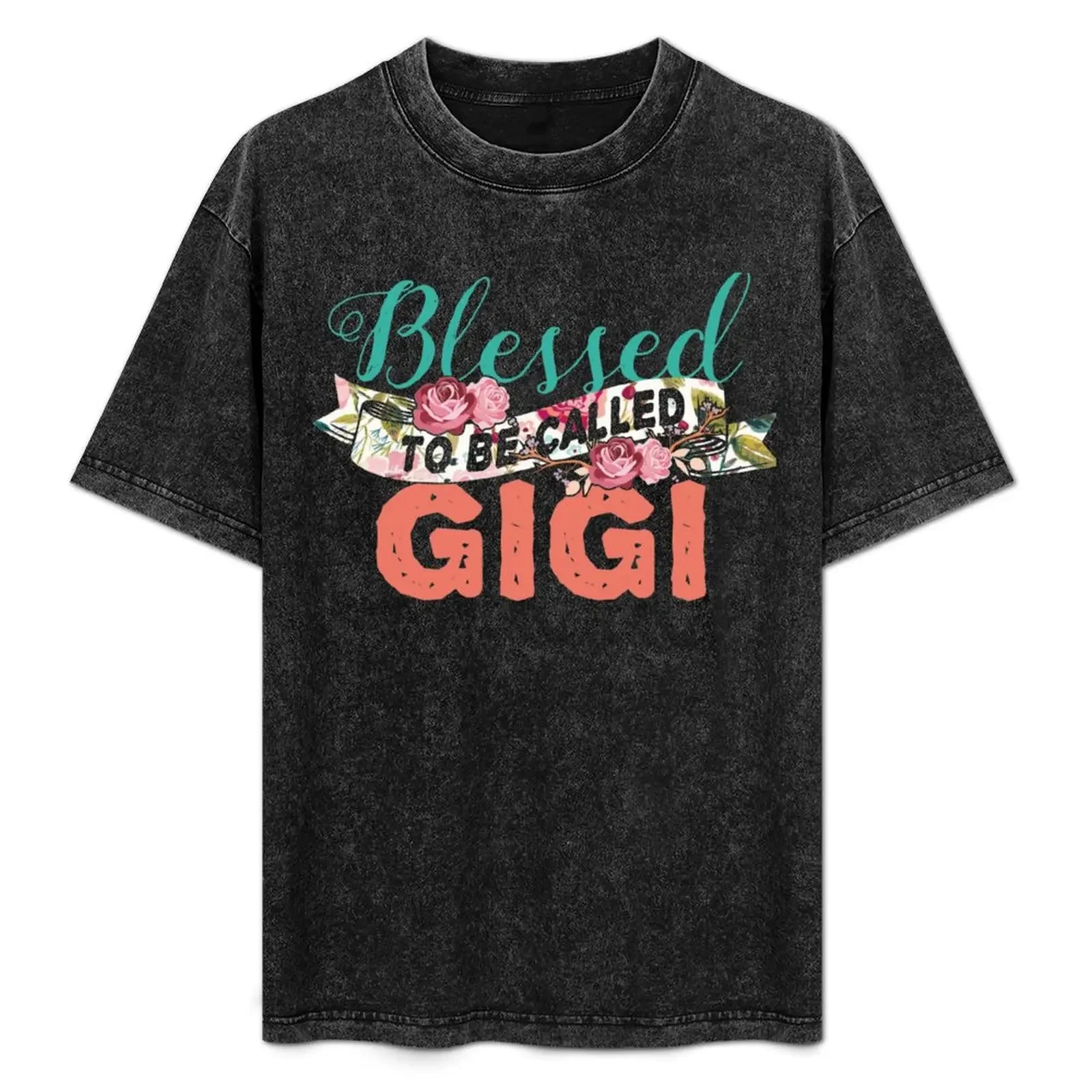 

Blessed to Be Called Gigi Grandam Funny Gift Cute Flowers T-Shirt Work Outdoor T-Shirt for Men