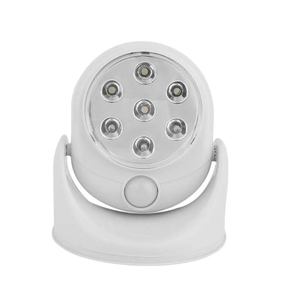 

Smart Motion Sensor Night Light 360° Rotation 180° Adjustable Head Led Motion Activated Lamp For Indoor Outdoor Porch Patio Pool