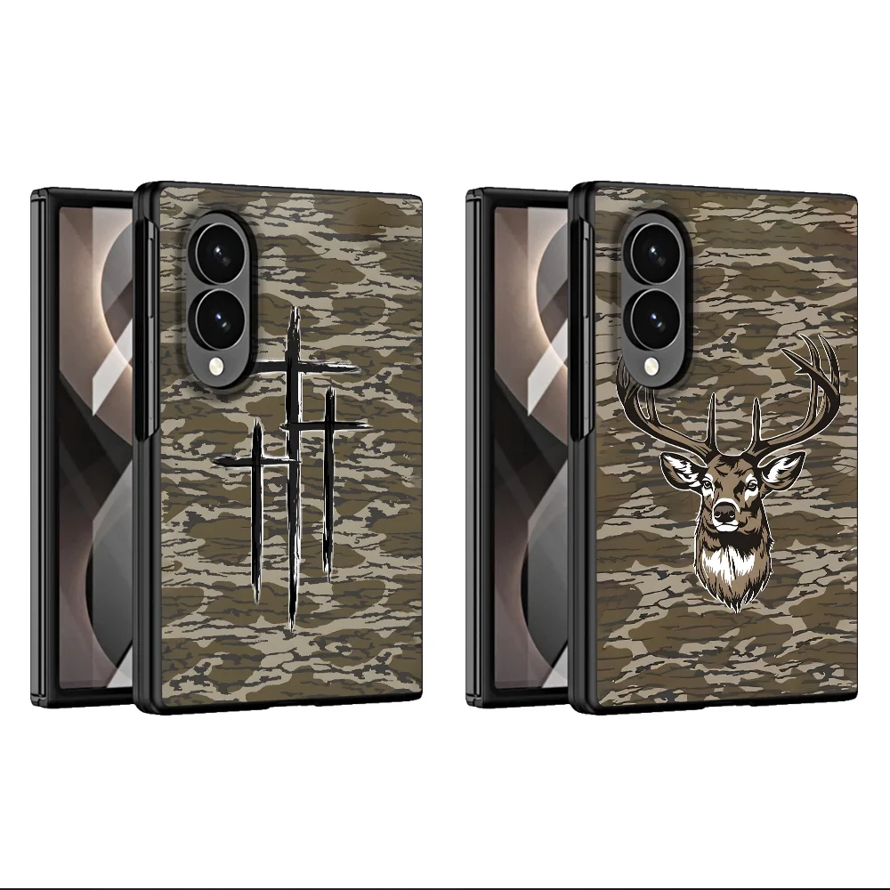 Case for Samsung Galaxy Z Fold 8 ZFold8 Ultra Z Fold8 Wide Phone Cover Cross Deer Head Art
