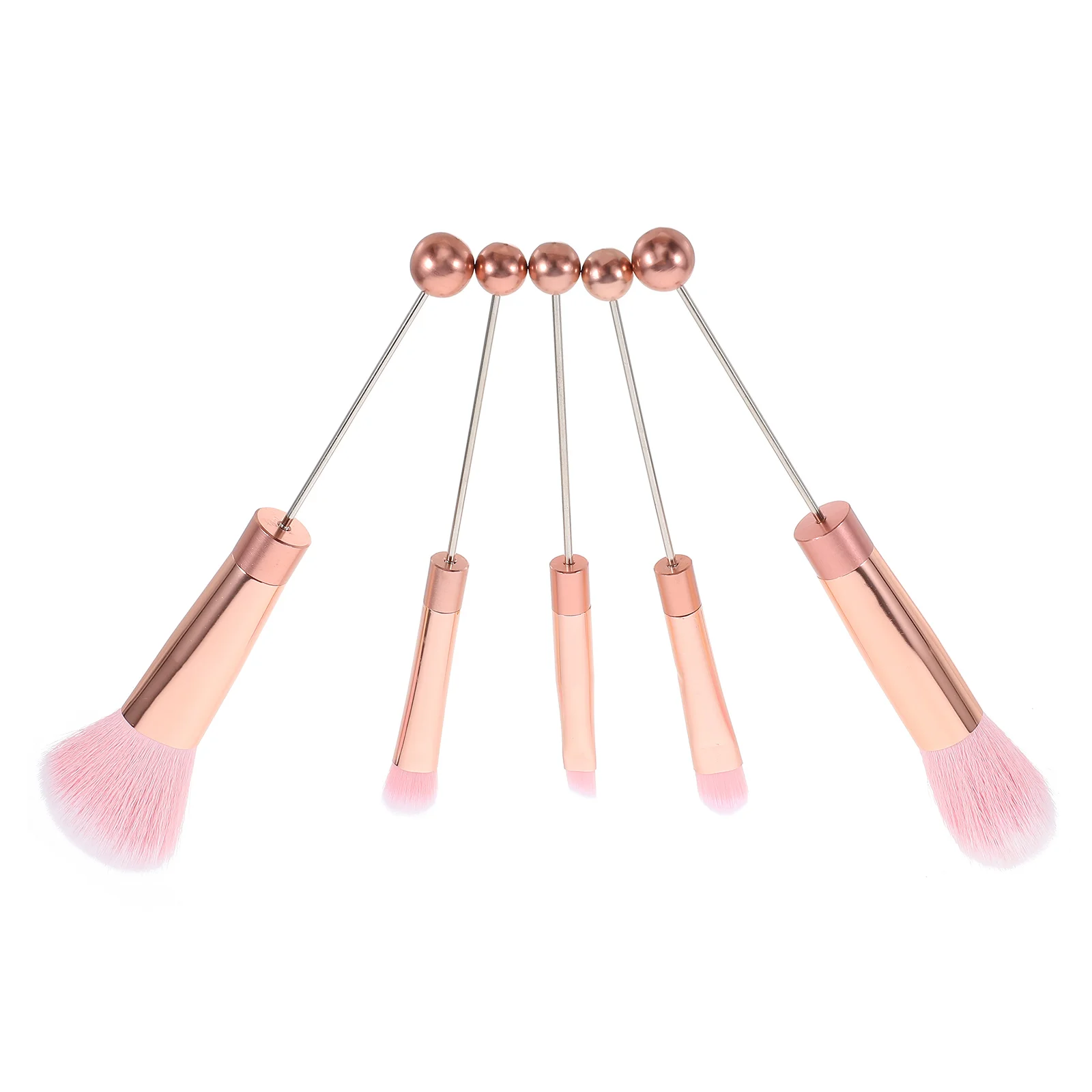 1 セットメイクブラシキット柔らかい毛ポータブル女性のための顔アイブレンドパウダー適用簡単クリーンロングハンドル化粧品