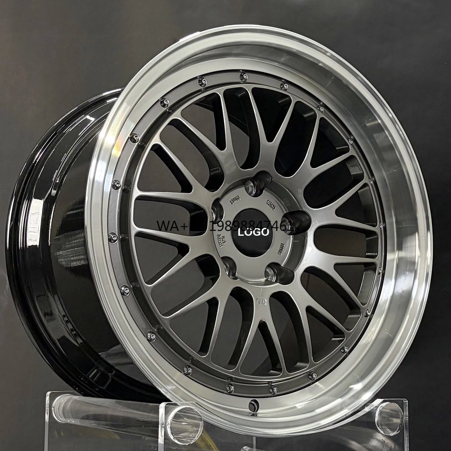 

LM Black Grey 5x114.3 5x112 5x120 Deep Dish Forged Passenger Car Wheel for LM BMW Audi GT F80 F90 E46 M3 M4 F30