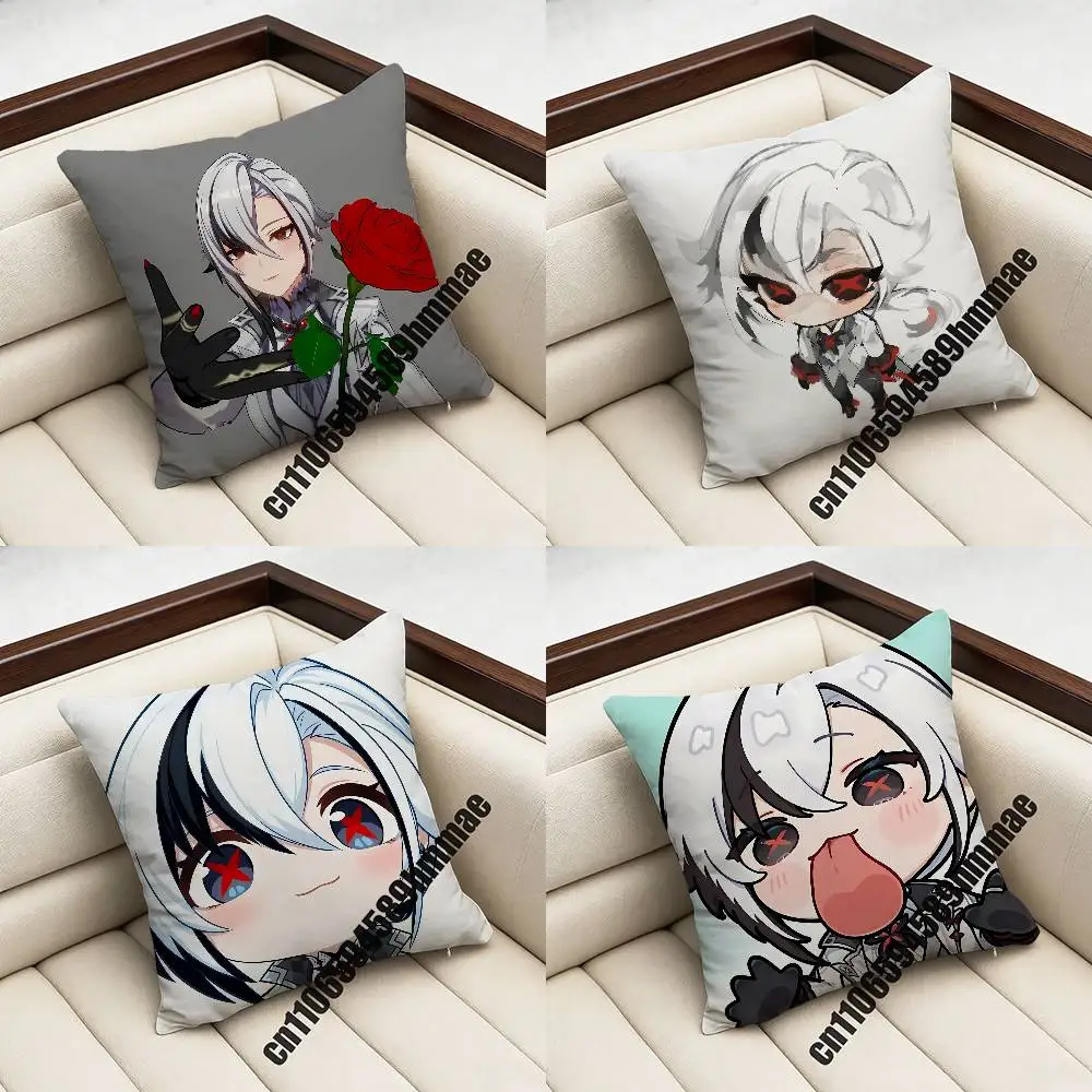 

Genshin Impact Arlecchino Throw Pillow Case Sham 45x45cm 35x35cm Square Bedroom Pillowcase Cushion Cover