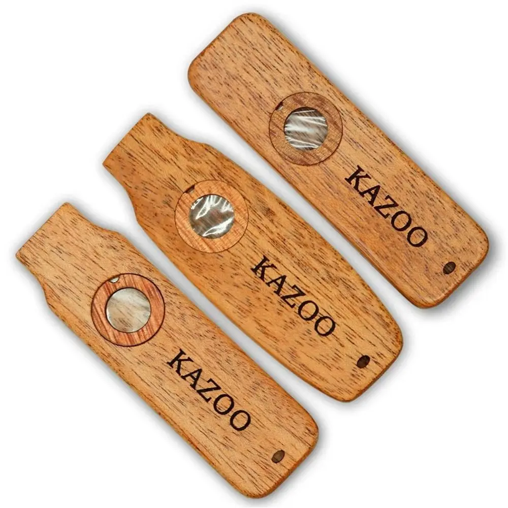 أدوات كازو خشبية تعلم بسهولة مرافقة كازو خفيفة الوزن مع اسهم مزمار الآلات الموسيقية القابلة للفصل #1