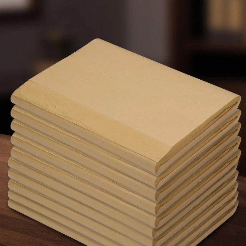 Bamboo Pulp Rice Paper Half Raw Half Cooked Xuan Paper Thick Blank Grid for Beginners Calligraphy Painting Practice Art Supply