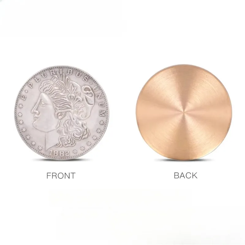 Expanded Shell (Super Morgan Dollar Version) Appearing/Disappearing Magic Trick Close Up Coin Magie Propscoin Magia Accessories