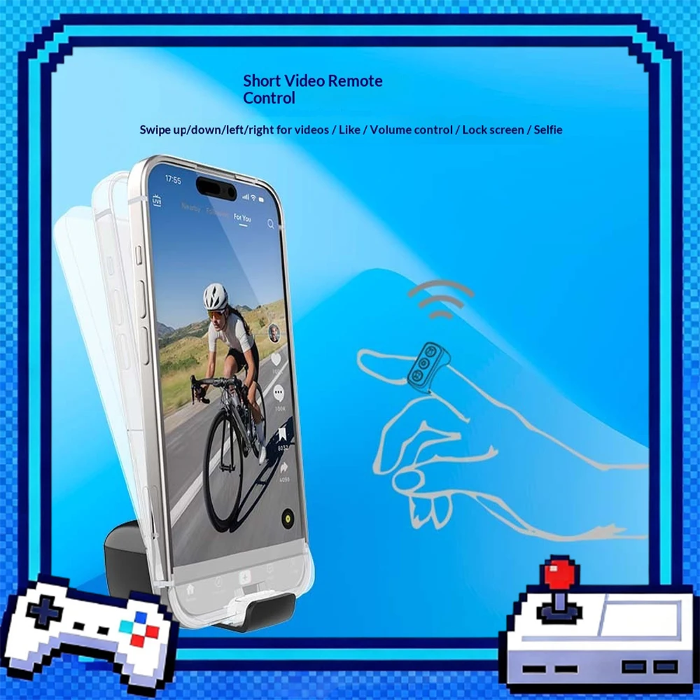 Xring A07 Bluetooth Remote Control Ring Bring Your Own Bracket Remote control Automatic Page Turning Intelligence Ring For Gifts