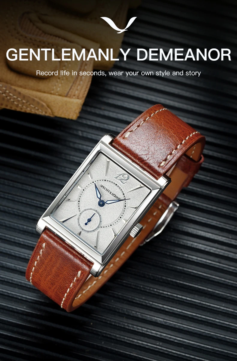 Specht & Söhne 2025 New fashion Square Watch For Men Chronograph