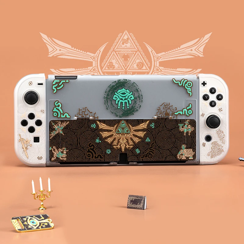 Switch Oled Case Protective Shell for Zelda Hard PC Cover for Nintendo Switch/Oled NS Joy-con Console Housing Shell Back Case