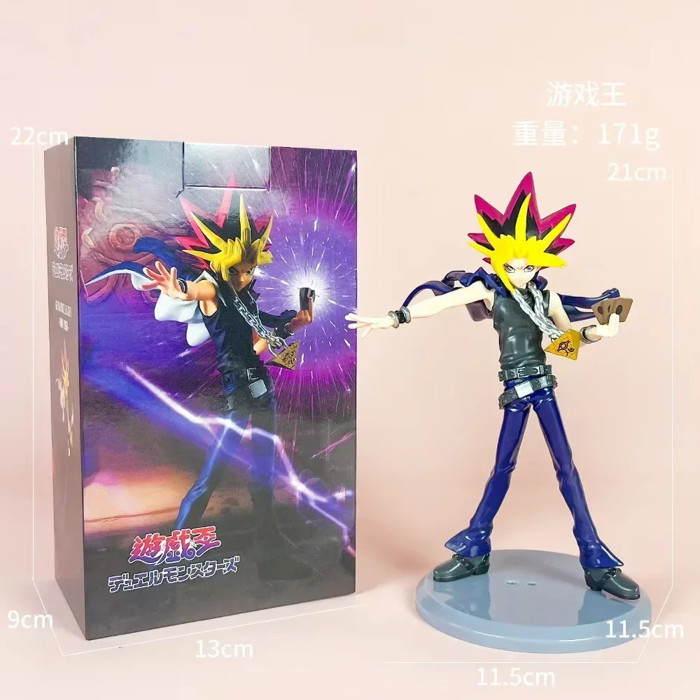21CM Game Karakter Dark Magician Girl Figures Tweedimensionale Meisje Kawaii Goochelaar Pop PVC Gift Speelgoed Collector Japanse poppen