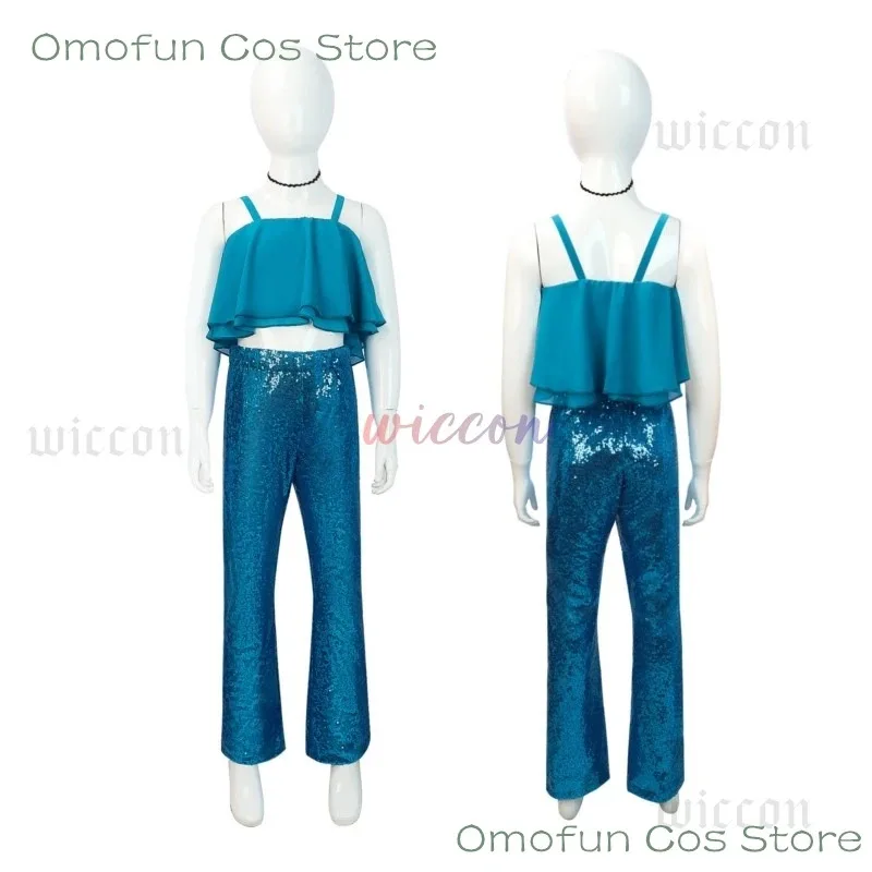 2025 aaa تأثيري روبي جيلمان في سن المراهقة كراكن تشيلسي حورية البحر الزي الفتيات الكبار فيلم زي أداء الهالوين