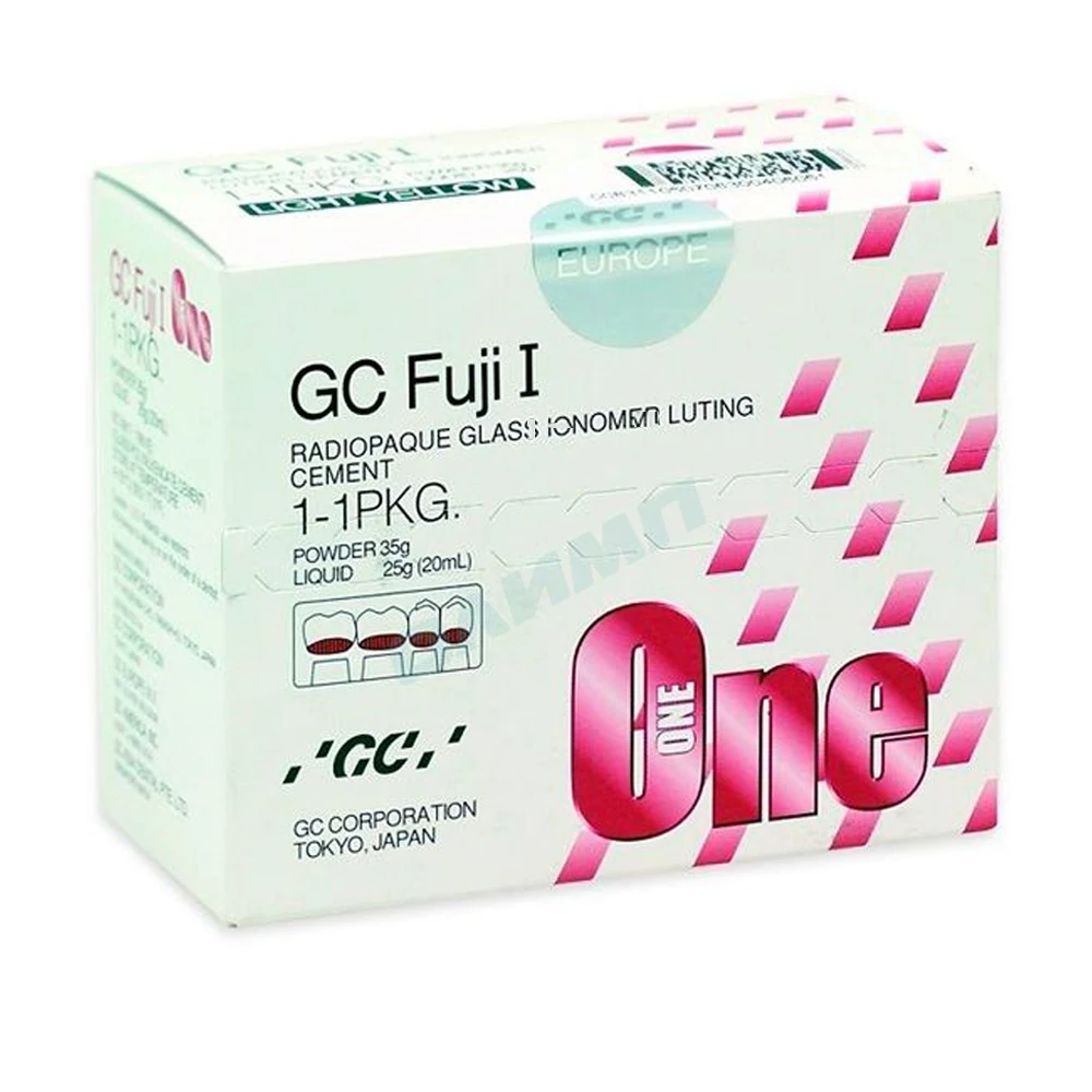 Gc Fuji 1 Cement Dental Products One I Enhanced Self-Cured Luting Cement Cementation Crown Bridge Restorations Bonding Adhesive