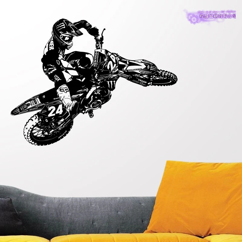 

MXGP Off-road Motorcycle Racing Sticker Vehicle Motocross Posters Vinyl Wall Decals Decor Mural Off-road Autocycle Racing Decal