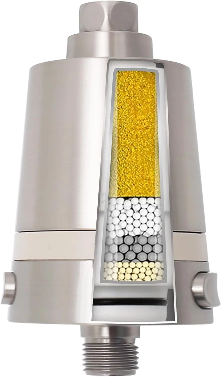 

Hard Water Shower Filter - Removes Chlorine, Heavy Metals & Scale - KDF Technology for Softer Skin